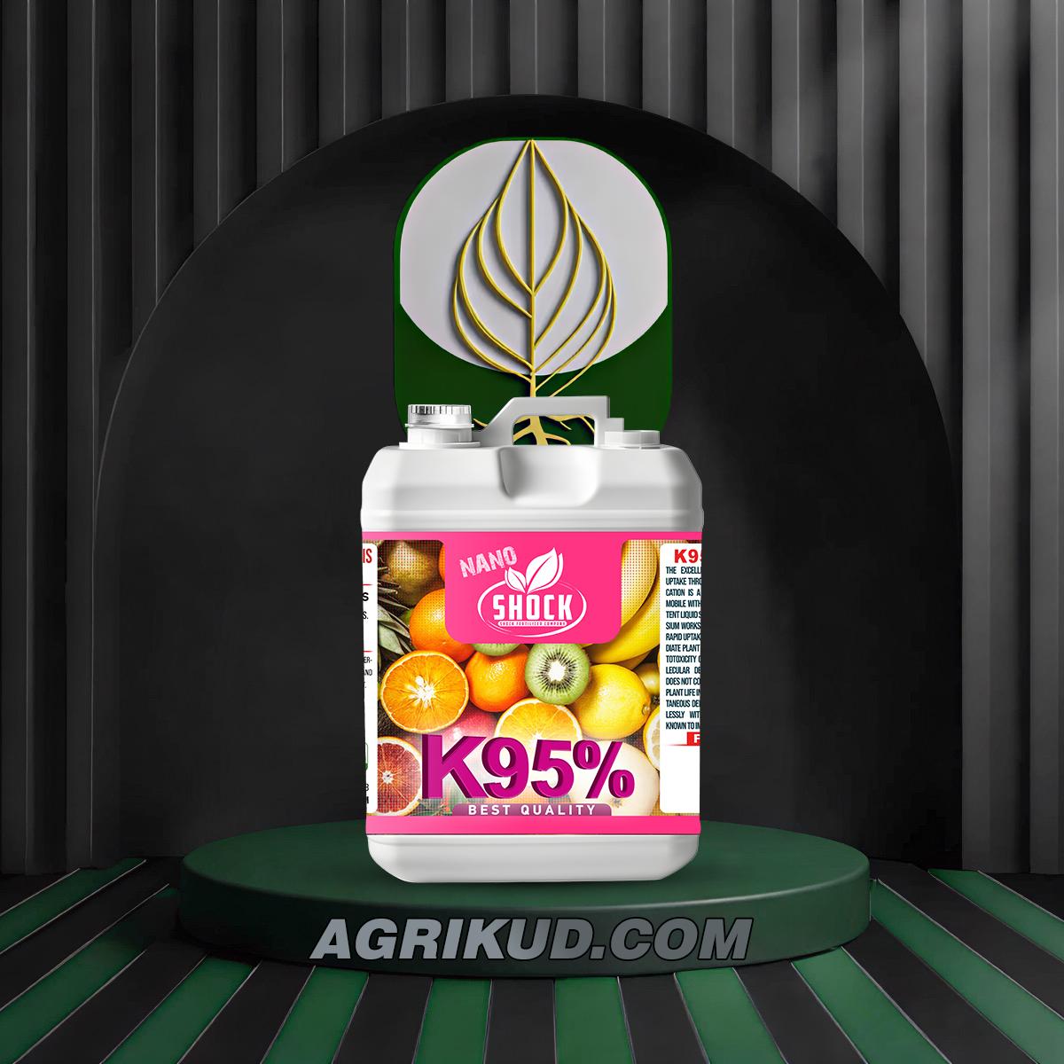 کود پتاس ۹۵ درصد شوک 5 لیتری کود پتاس ۹۵ درصد شوک 5 لیتری